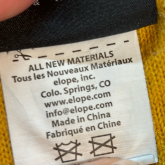 Harry Potter Huffle Pufffle Black Yellow Fringed Scarf - Picture 8 of 10